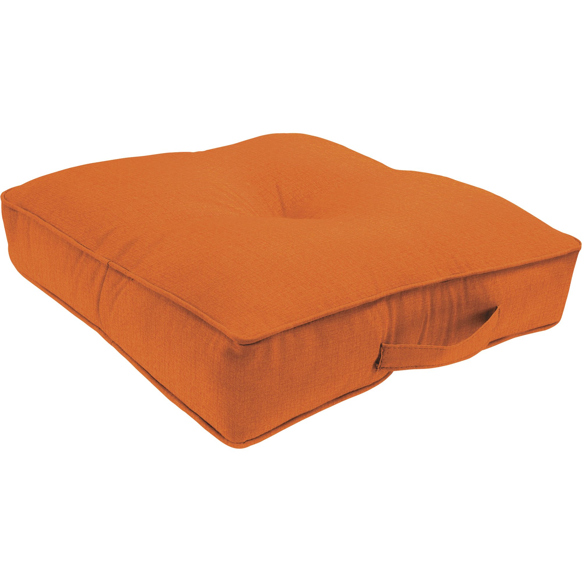 Jordan Manufacturing 20in. Square Tufted Floor Cushion, Spun Polyester